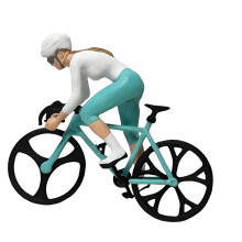 Small Cycling Themed Resin Art Piece Wonderful Addition to-1160