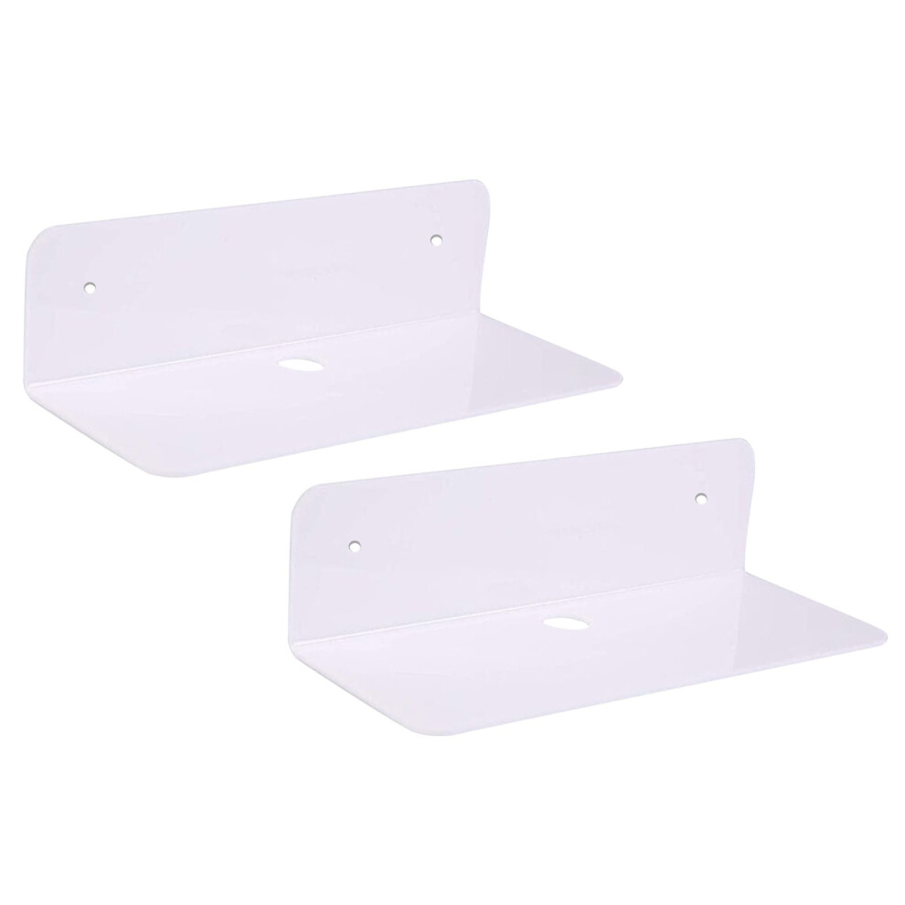 Clear Acrylic Floating Shelves Wall Mounted Rack 2 Pack 9009879392439