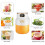 Bærbar USB genopladelig blender med 10 blade, 600 ml 4