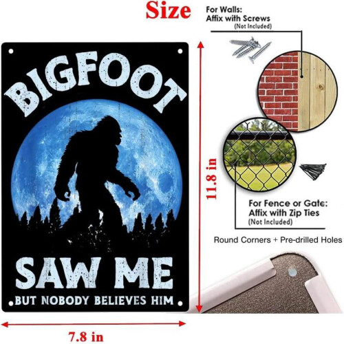 Bigfoot Metallskylt 30x20 cm 1