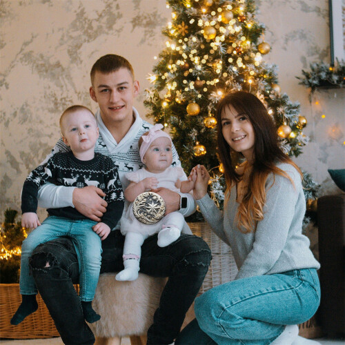 Julkrubba Akrylprydnad 7,5 cm 2