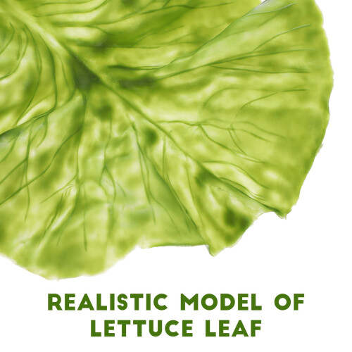 Artificial Lettuce Leaves PVC Photo Props 9 pcs 1