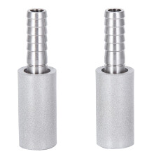 Difuzní kámen z nerezové oceli, ostnatý 1/4" (2 ks)