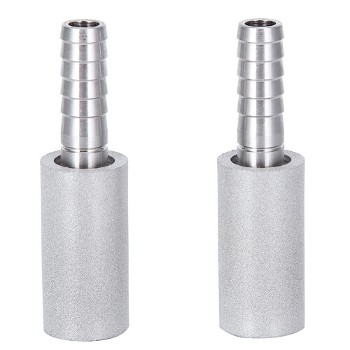 Diffusjonsstein i rustfritt stål, 1/4" barb, 2 stk.