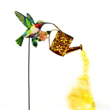 Fashionable Metal Sun Activated Bird Light Having Auto Night