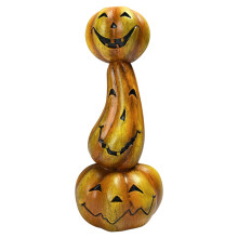 Halloween Pumpkin Candle Holder – Hollow Resin Candlestick