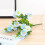 Artificial Daisy Bouquet Silk Flowers Blue 35cm 1