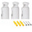 White Radiator Brackets Set – Adjustable 75-95mm 1