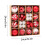 Christmas Ball Ornaments Set Red White 42 pcs 3
