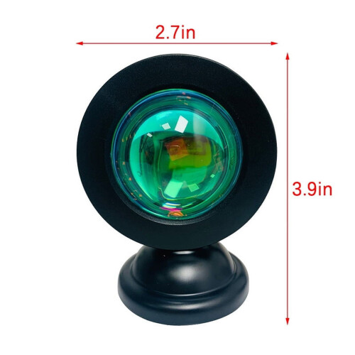 Luminária Sunset para quarto com projeção - Luz noturna 2
