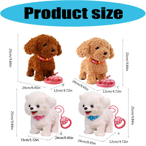 Multi Functional Plush Animal Toy Electric- Dark Brown With. 1