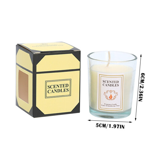 Scented Glass Jar Candle with Single Wick, 110+ Hour Burn 1
