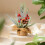 Mini Artificial Christmas Tree with Red Berries and Pine 3