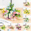 Artificial Daisy Bouquet Silk Flowers Blue 35cm 4