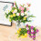 Artificial Daisy Bouquet Silk Flowers Blue 35cm 5