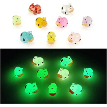 45 Figurines de Vaches Miniatures Lumineuses, Petites Vaches en Résine Phosphorescentes à Cacher dans un Jardin Féerique Miniature