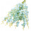 Artificial Dancing Lady Orchid Stems Teal Blue 100cm 3