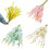 Artificial Dancing Lady Orchid Stems Teal Blue 100cm 5