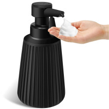 Automatic Foaming Hand Soap Dispenser 8.5oz, Smart Motion Sensor, Adjustable Foam Volume, Modern Black