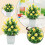 Planta artificial em vaso de plástico para mesa de escritório em casa. 2