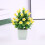 Planta artificial em vaso de plástico para mesa de escritório em casa. 4