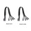 PC Case Desktop Power Control Cable  F-PANEL Female-30cm Black 4