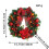 YOBOLK Christmas ornament red bow 12 pcs 3