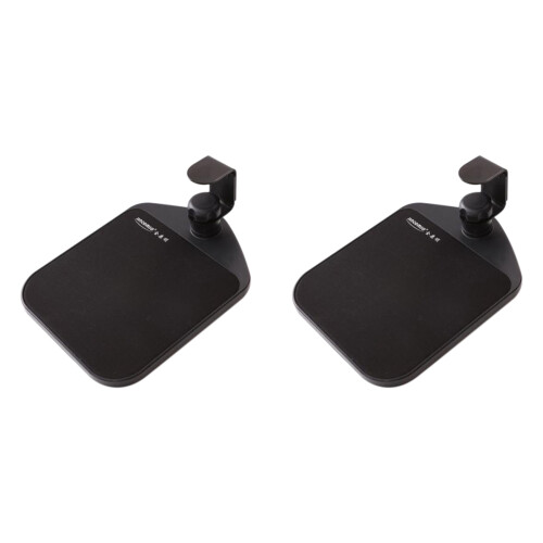 2X Jincomso Rotatable 360 Degree Fixed Mouse Pad, Mouse Tray Accessory, Wrist Guard Mouse Pad, Black