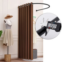Portable Fitting Room with Thick Blackout Curtains, SpaceSaving Changing Booth for Clothing Stores