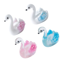 4PCS süße klare Ente Harz Miniatur Figuren Ornamente für
