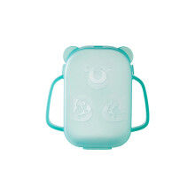 Leak Proof Baby Yogurt Pouch Holder-Translucent green