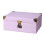 Portable Storage Container Box Featuring Leather Covered-B 1