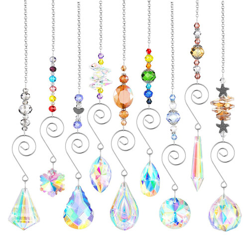 Κρυστάλλινο Γυαλί Suncatcher, Κομψή Διακόσμηση για Εσωτερική και Εξωτερική Χρήση,