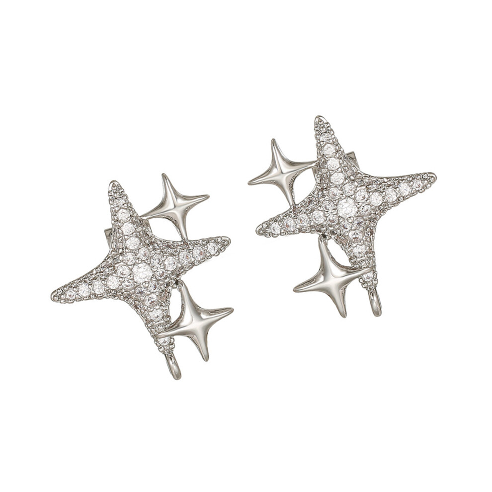 Star Ear Clip With Fine Zirconia For Freeclip 1/2 Security And 7627001414952