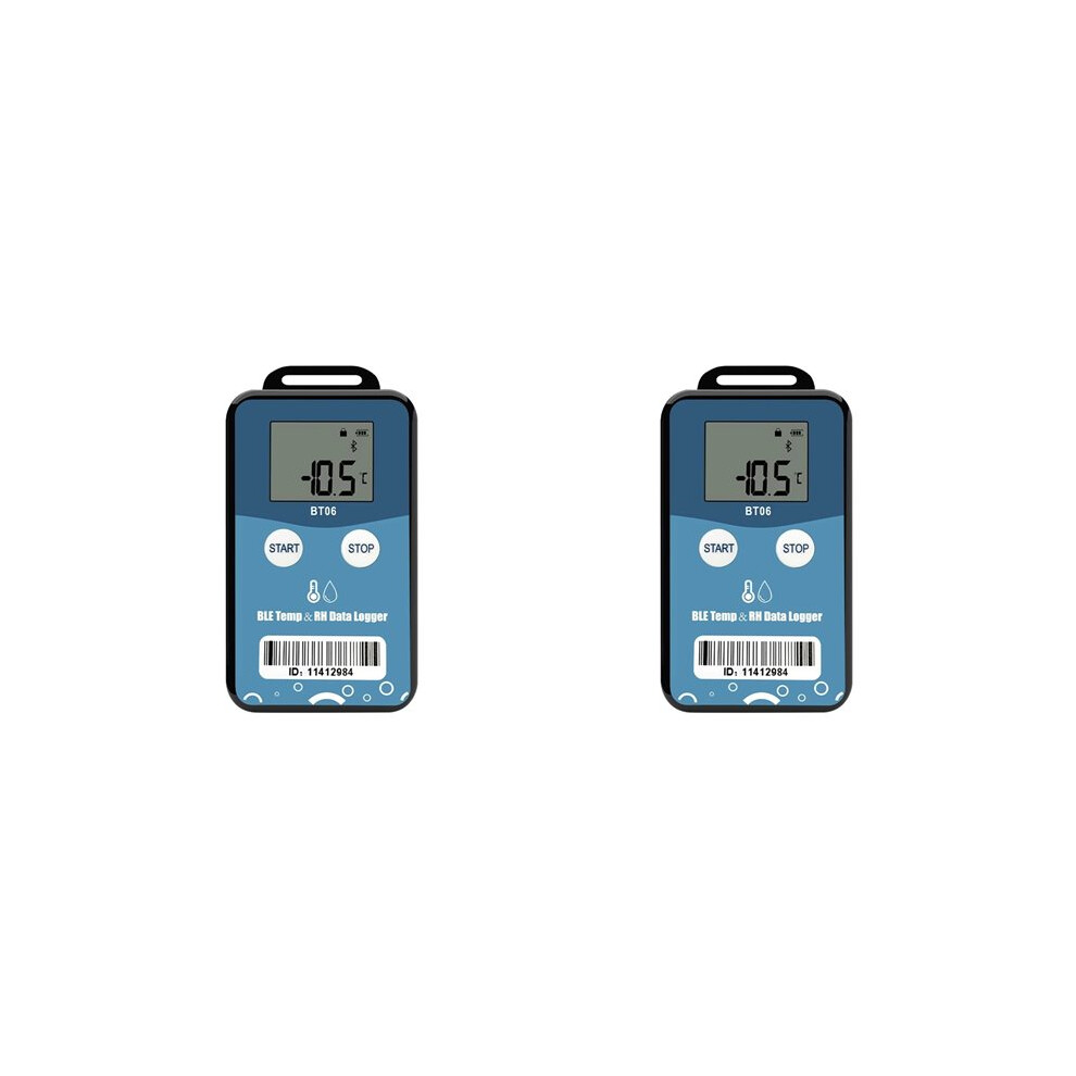 2X Bt06 Humidity Temperature Data Logger Digital 32000 Point Internal Sensor Long Distance Recorder 6033724802012
