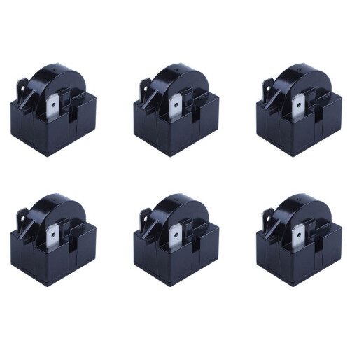 6X 3PIN Terminals Refrigerator PTC  Relay 12 Ohm Resistance