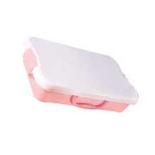 Stackable Sand Tray Sensory Bin Sand Toy-Pink Has a handle