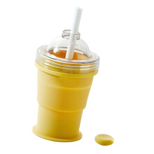 Opvouwbare drinkbeker Hittebestendig Outdoor Reizen-Geel