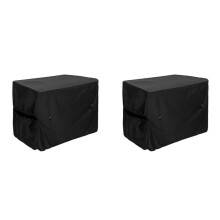 2X Pool Heater Cover,Heat Pump Cover ,Pool Heater Cover for Winter,Hose Hole and Hook & Loop Strip Design