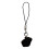 Flocking Pig Keychain with Assorted Colors Sturdy-Black 1