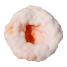 Rekbaar stressbalspeelgoed Ice Skin Rice Ball-speelgoed-Oranje