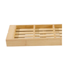 Bathtub Caddy Tray Adjustable Expandable Bath Shelf with NonSlip Surface and Built‑in Towel Holder