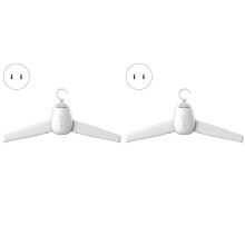 2X Portable Clothes Foldable Dryer Clothes Rack Hangers Laundry Electric Dryer Machine for Dormitory Home US Plug
