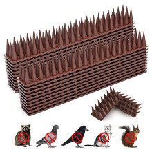 60 PCS Bird Deterrent Spikes Birds Repellent Spikes for Outside to Keep Birds Away,Fence Spikes for Railing and Roof