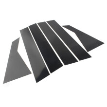 Car Pillar Posts Door Window Trim Moldings Anti Scratch Stickers for Forte K3 2019-2022 Accessories Glossy Black