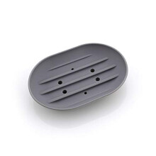 Silicone Soap Dish with Quick Drain and Non Slip Grip, Flexible Travel Soap Holder in Candy Color
