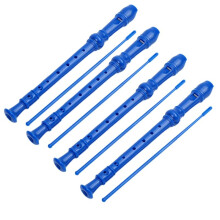 Flauto Dolce In ABS Blu A 8 Fori per Bambini, Strumento per Flauto Entry-Level A 8 Fori per Principianti