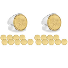 20PCS Laser Engraving Blanks Brass Coin Blanks Metal Engraving Blank Coins 40mm with Acrylic Protection Box