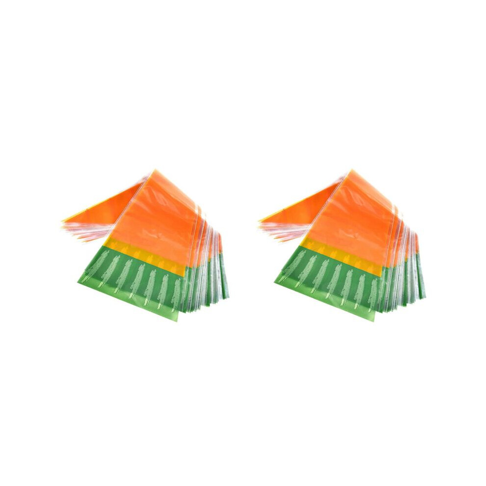40X Easter Christmas Carrot Patterned Cone Shaped Treat Bags Triangle Goody Bags Gold 6034080253357