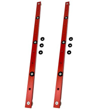 2X Woodworking T-Track Slider Limitable Miter Bar Rail Slider Table Saw Gauge Rod Woodworking T-Track Slider Red